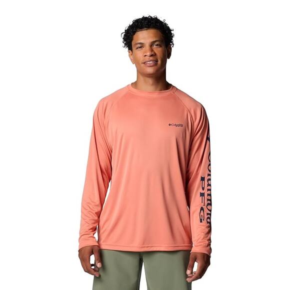 Columbia Men's XL Orange PFG Terminal Tackle Long Sleeve T Shirt Fishing K28-15 - Picture 1 of 10